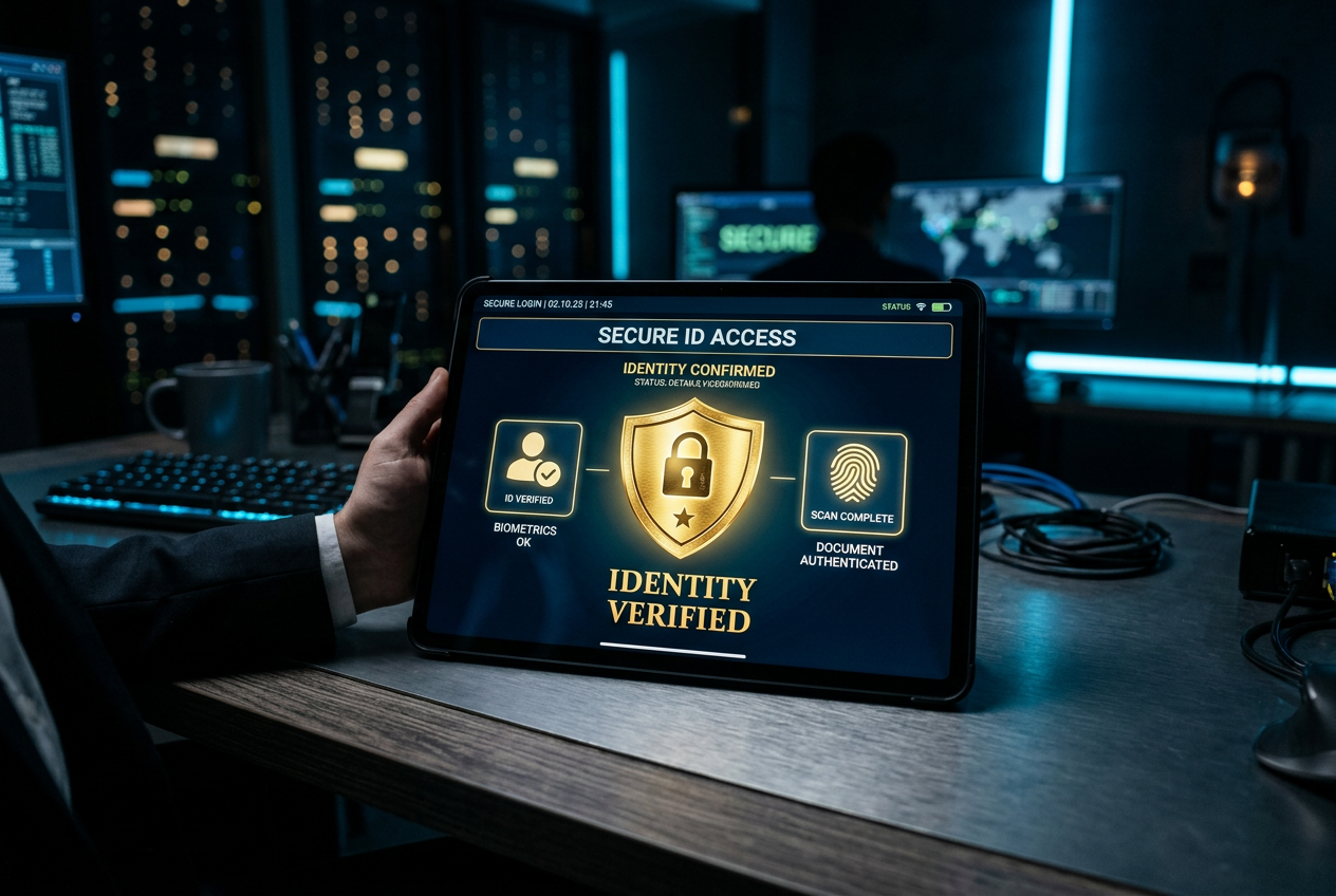 Cybersecurity icons representing safe online gambling